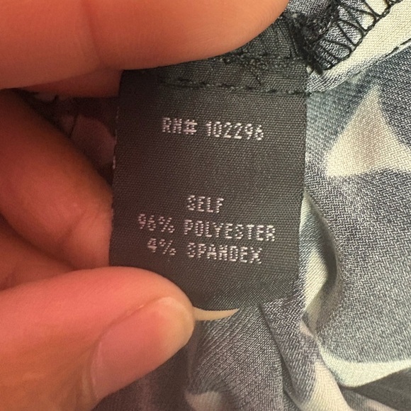 Connected Apparel Black and Cream Patterned Midi Dress - Picture 5 of 6